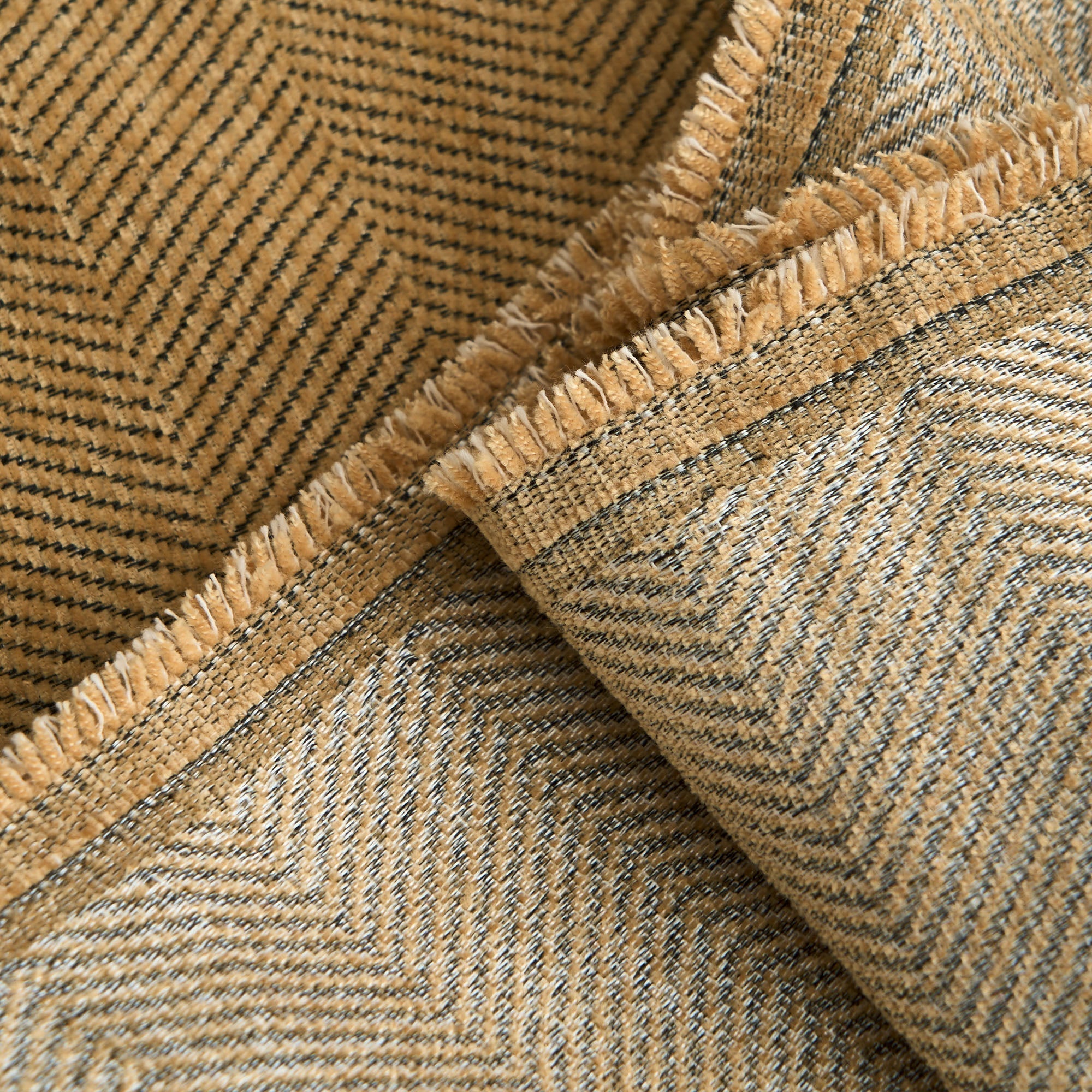 Herringbone Sofa Throw – Textured Cotton Couch Cover Slipcover Living Room Bedroom Furniture Protector