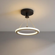 Halo Ring Semi-Flush Ceiling Light – Modern LED Circular Ceiling Fixture