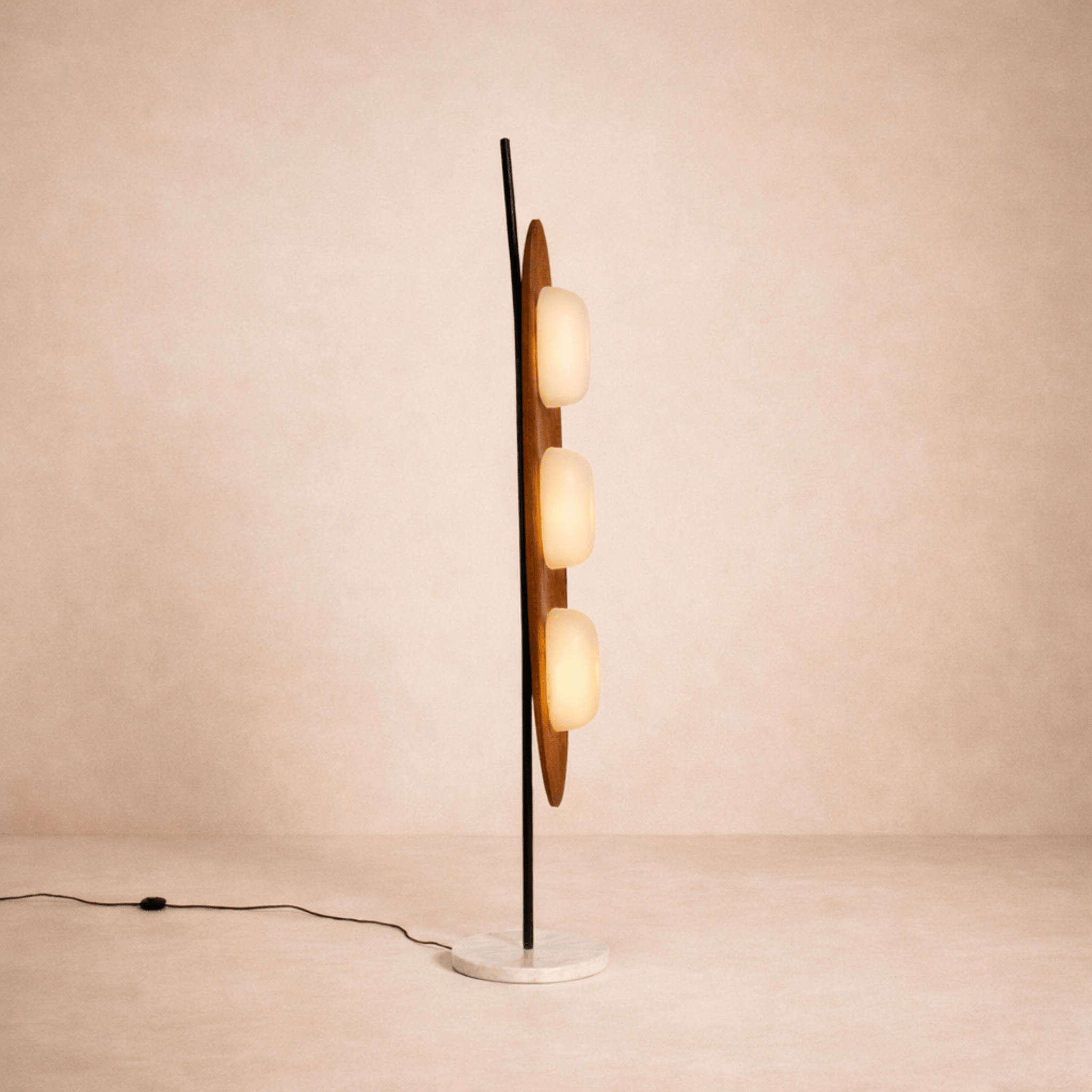Ovalis Sculptural Floor Lamp – Mid Century Modern Floor Lamp Living Room Bedroom Decorative Lighting