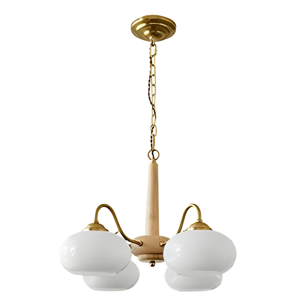 Meadow Globe Chandelier – LED Mid-Century Inspired Glass Ceiling Light Fixture