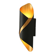 LED Spiral Outdoor Wall Light – Modern Waterproof Up and Down Exterior Fixture