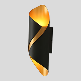 LED Spiral Outdoor Wall Light – Modern Waterproof Up and Down Exterior Fixture