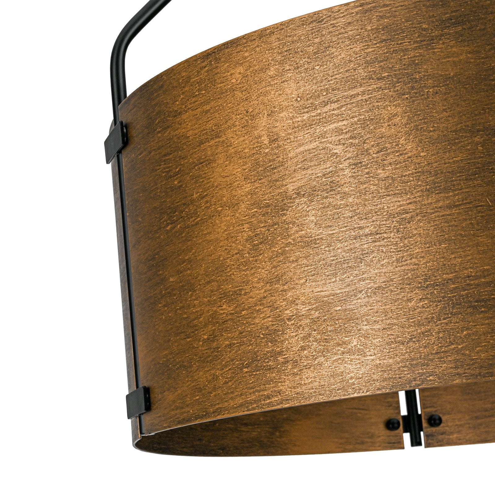 Bravon Drum Pendant Light – Industrial Bronze Metal Hanging Dining Room Ceiling Fixture