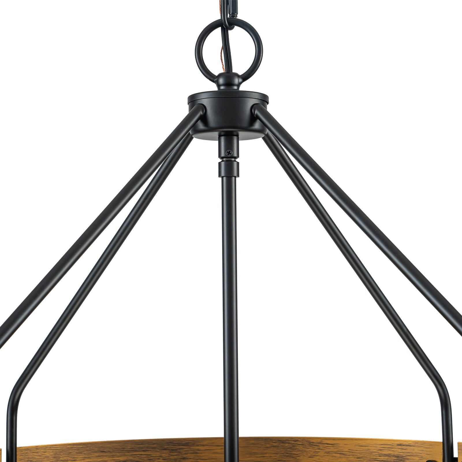 Bravon Drum Pendant Light – Industrial Bronze Metal Hanging Dining Room Ceiling Fixture