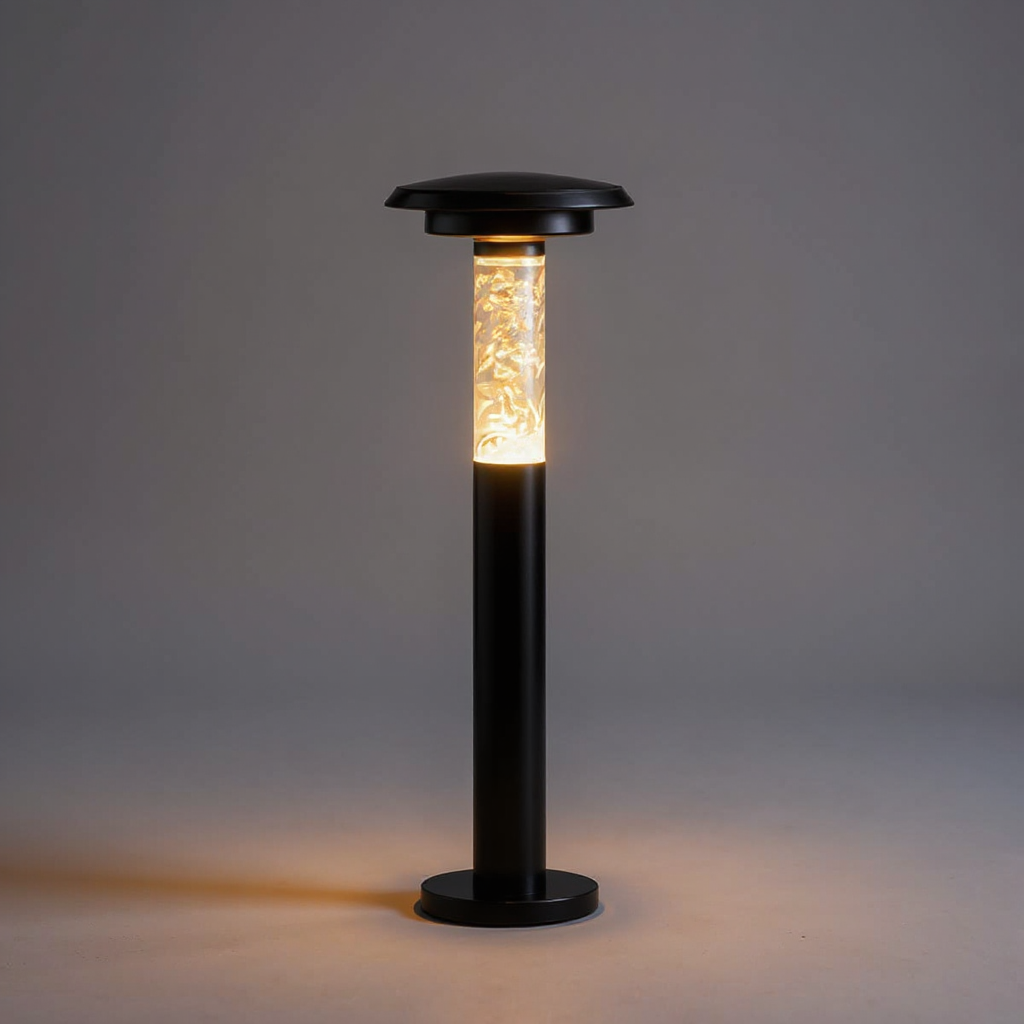 Aurora Crackle Solar Pathway Light – Waterproof LED Outdoor Landscape Bollard