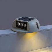 Circular Solar Step Wall Lights for Stairs and Pathways – Waterproof LED Outdoor Landscape Fixtures