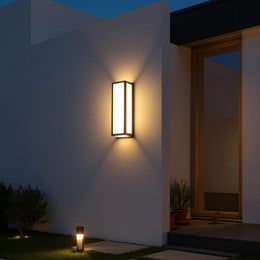 Modern LED Outdoor Wall Light – Waterproof Exterior Sconce with Motion Sensor