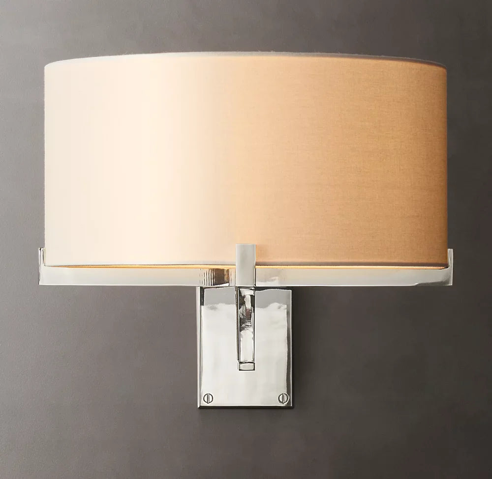 Paulin Drum Swing Sconce – Adjustable Drum Shade Wall Lighting Fixture