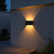 Adjustable Solar LED Outdoor Wall Light – Waterproof Up Down Exterior Fixture
