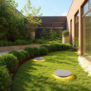 Flat Disc Solar Ground Lights for Garden Pathways – Waterproof LED Outdoor Landscape Fixtures