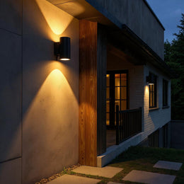 Cylindric LED Outdoor Wall Light – Waterproof Single Beam Exterior Fixture