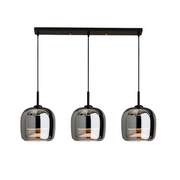 Smoked Glass Pendant Light – Modern Hanging Ceiling Fixture