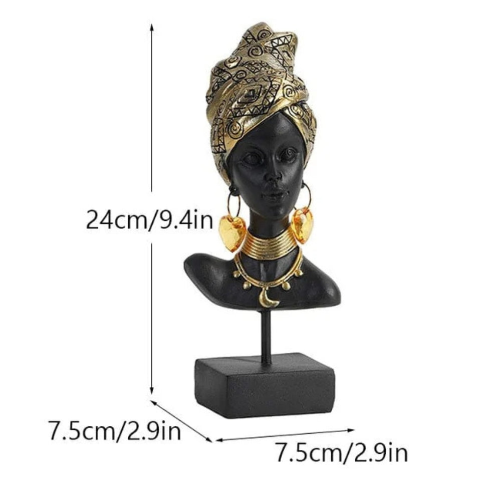 Zephira Leaf Tray Sculpture – African Figurine Decorative Jewelry Catchall Entryway Organizer Gold