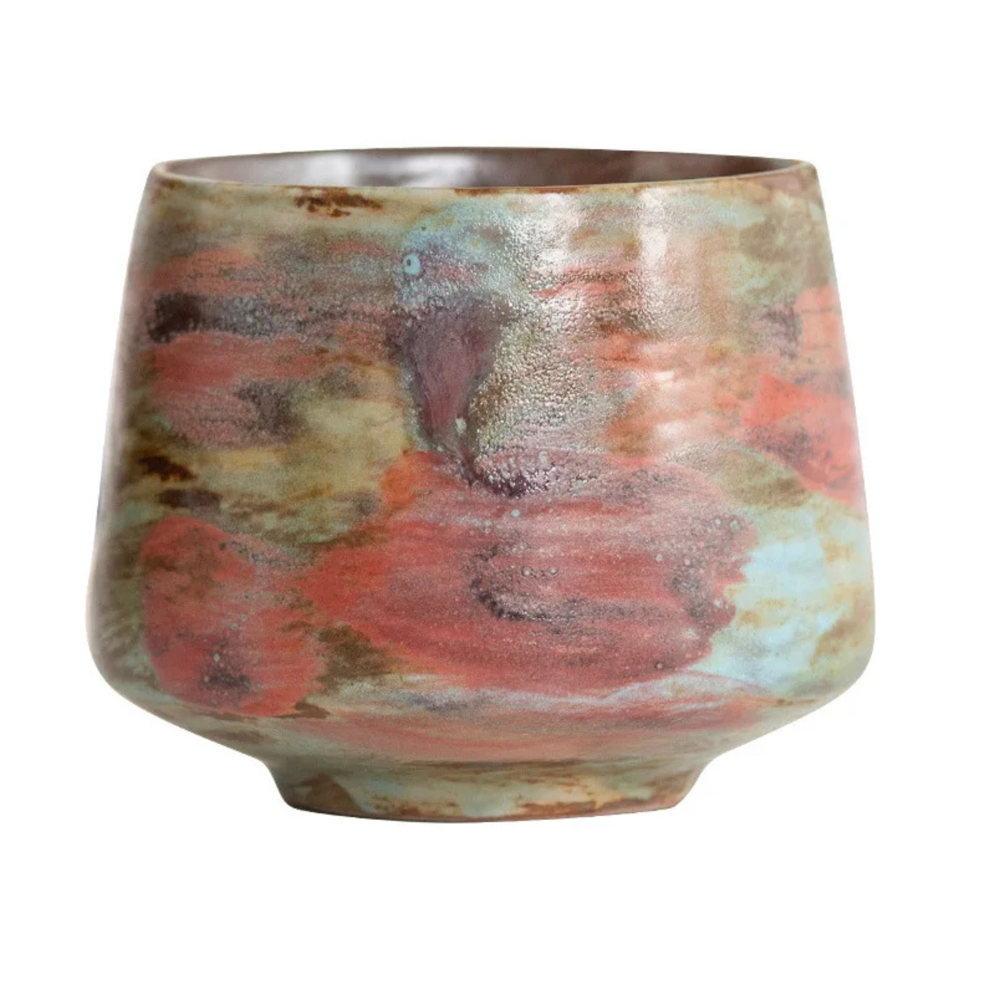 Paloma Ceramic Cup – Handcrafted Reactive Glaze Coffee Mug Latte Cup Artisan Pottery Drinkware