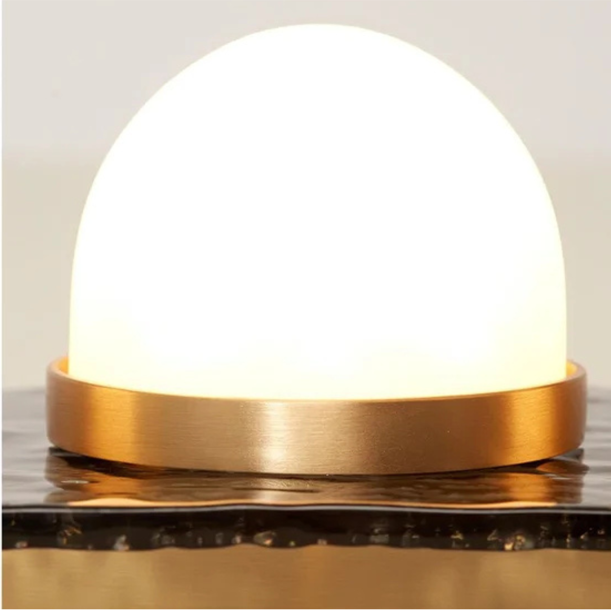 Glacien Triple Wall Sconce – Textured Glass Vanity Light Bathroom Bedroom Modern Decorative Lighting