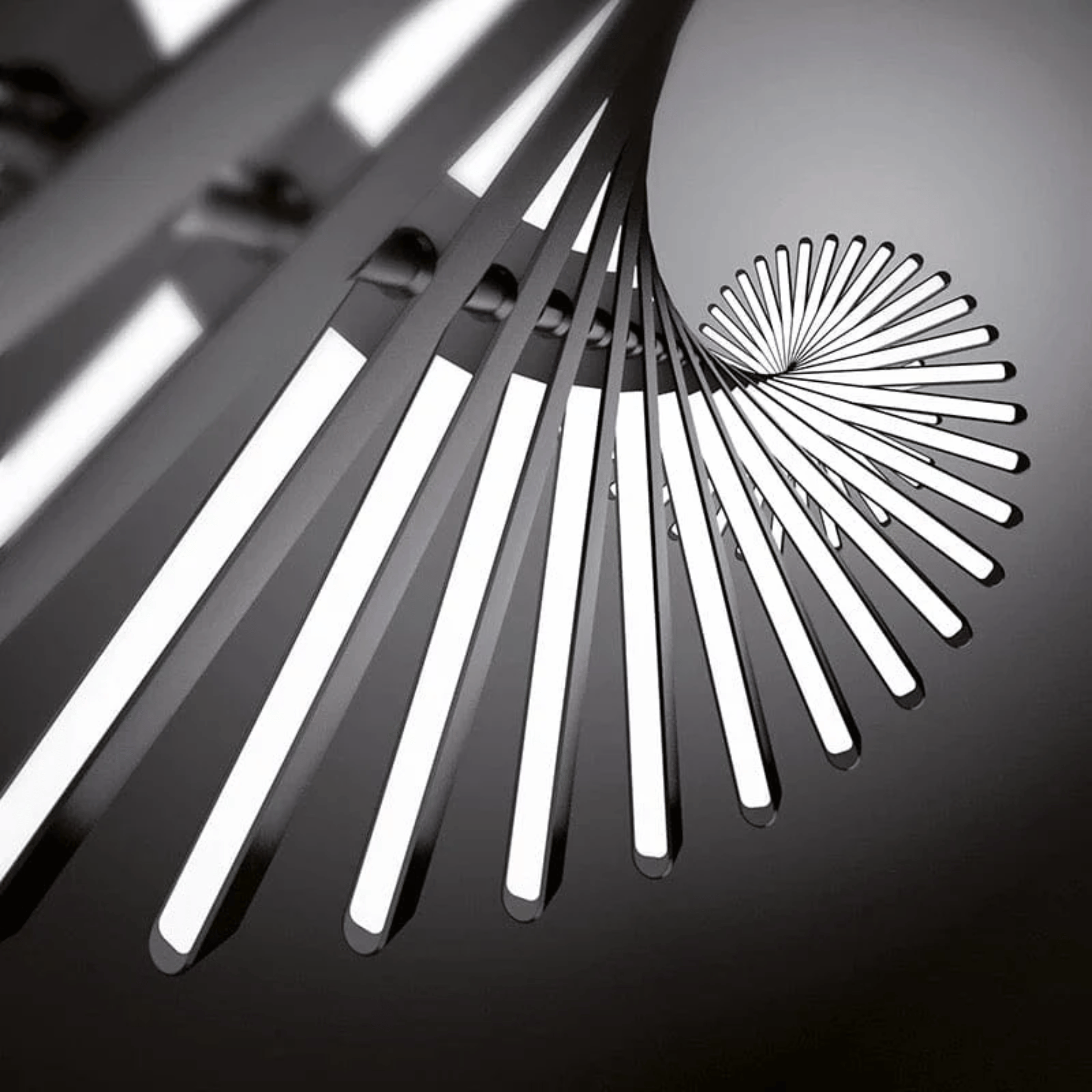 Straton Spine Chandelier – Modern LED Dining Room Ceiling Light Linear Black Decorative Lighting Fixture