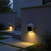Circular Solar Step Wall Lights for Stairs and Pathways – Waterproof LED Outdoor Landscape Fixtures