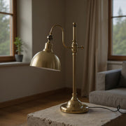 Antique Brass Adjustable Desk Lamp – Vintage Task Lighting Fixture