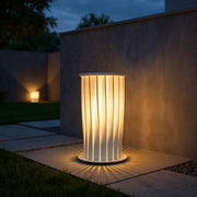 Twist Blade Acrylic Column Floor Lights – Waterproof LED Outdoor Architectural Lamps