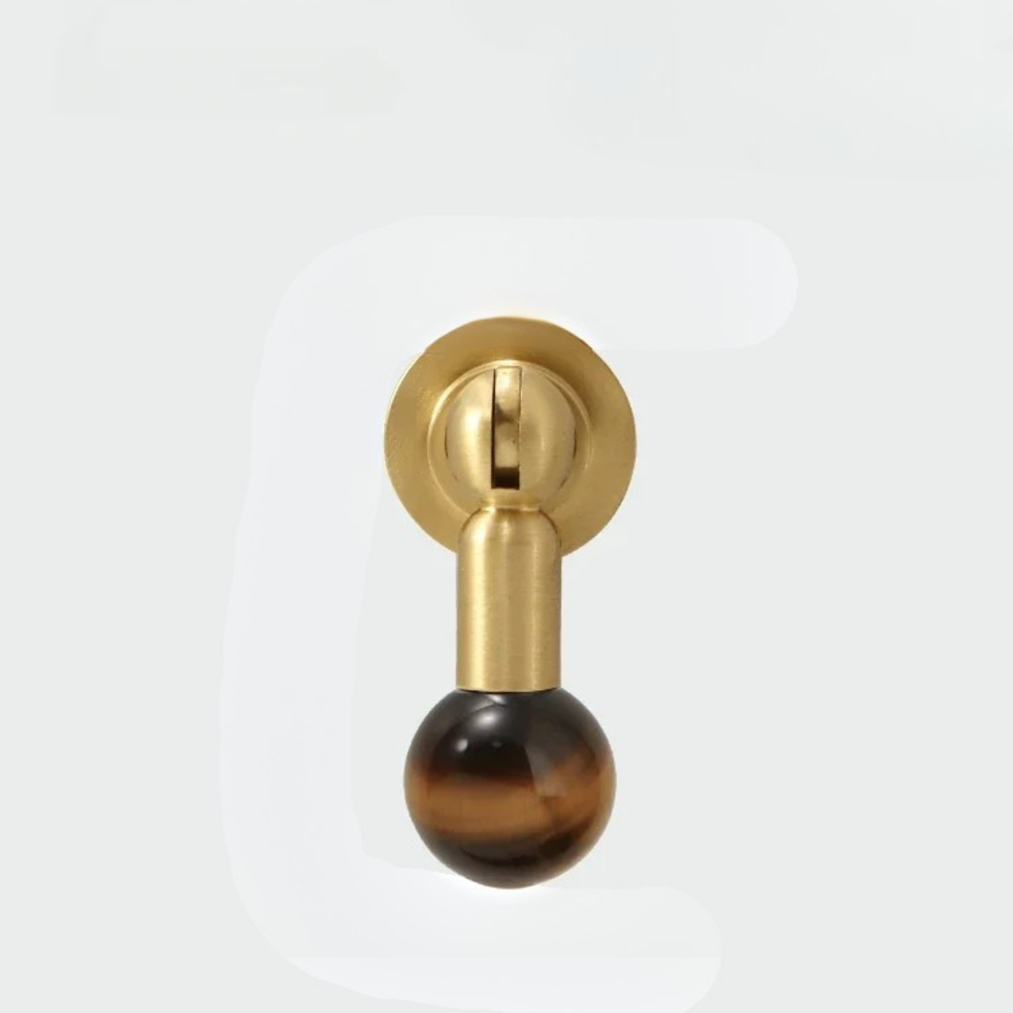 Meridio Sphere Cabinet Knob – Brass Wood Ball Hardware Drawer Pull Kitchen Bathroom Furniture Handles