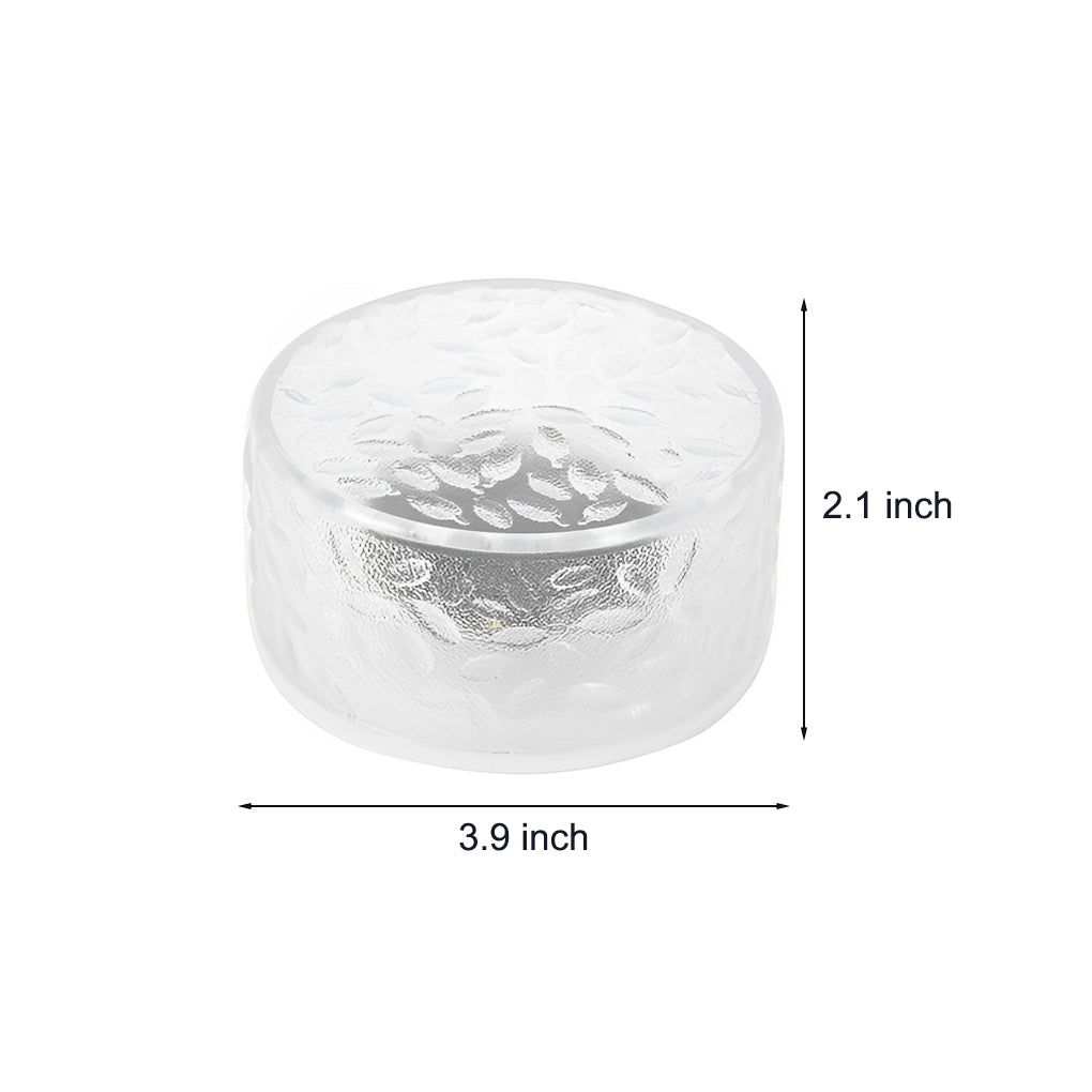 Ripple Glass Solar Step Lights – Waterproof LED Outdoor Pathway and Garden Fixtures