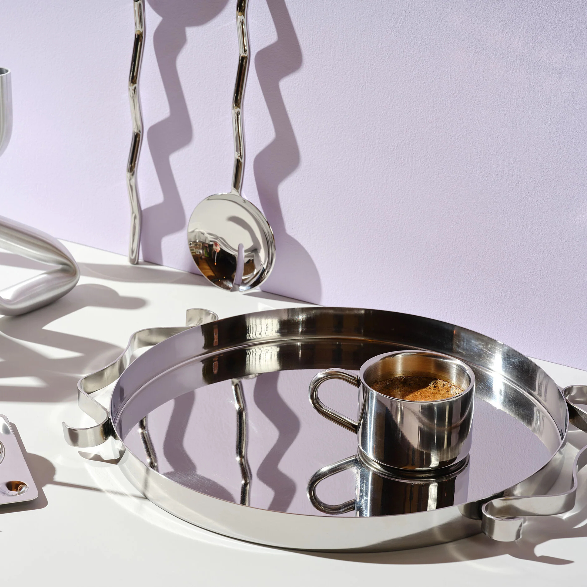 Briston Coffee Cup Set – Stainless Steel Insulated Mug Saucer Spoon Double Wall Gift Set