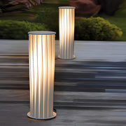 Twist Blade Acrylic Column Floor Lights – Waterproof LED Outdoor Architectural Lamps