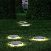 Flat Disc Solar Ground Lights for Garden Pathways – Waterproof LED Outdoor Landscape Fixtures