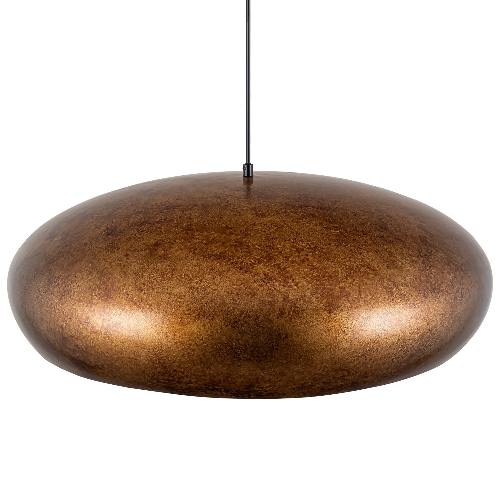 Caldera Dome Pendant Light – Modern Bronze Industrial Dining Room Ceiling Lighting Fixture