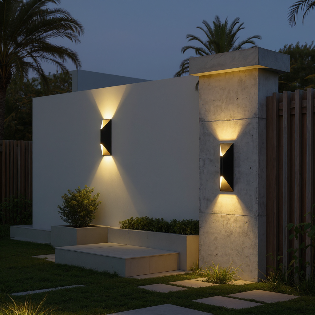Vertex Up Down Wall Lamp – LED Outdoor Architectural Wall Lighting Fixture