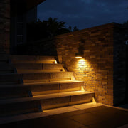 TriEdge Solar Step Lights – Waterproof LED Outdoor Stair and Wall Fixtures