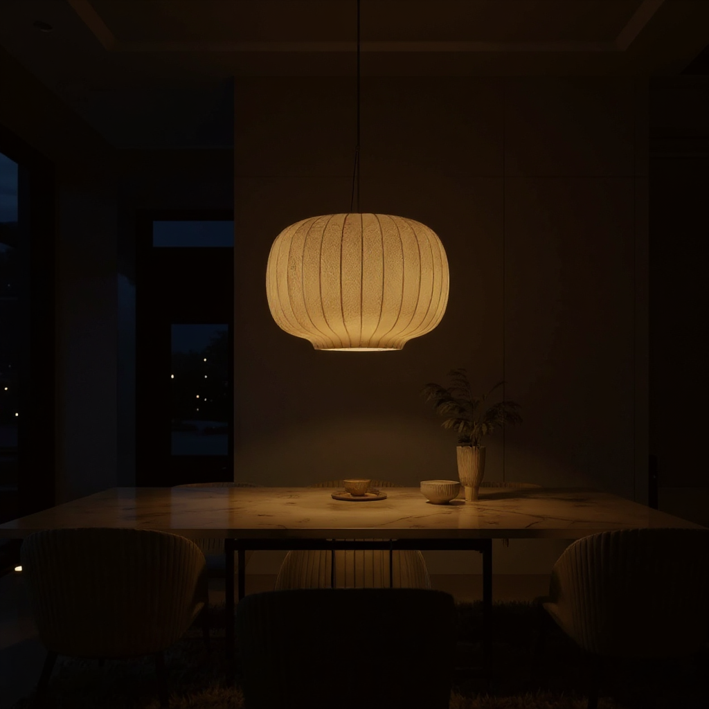 Tatami Stair Pendant Light – Fabric Stair Pendant Ceiling Lighting Fixture