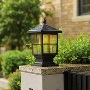 Classic Solar Lantern Pillar Lights for Gate Entrances – Waterproof LED Outdoor Fixtures