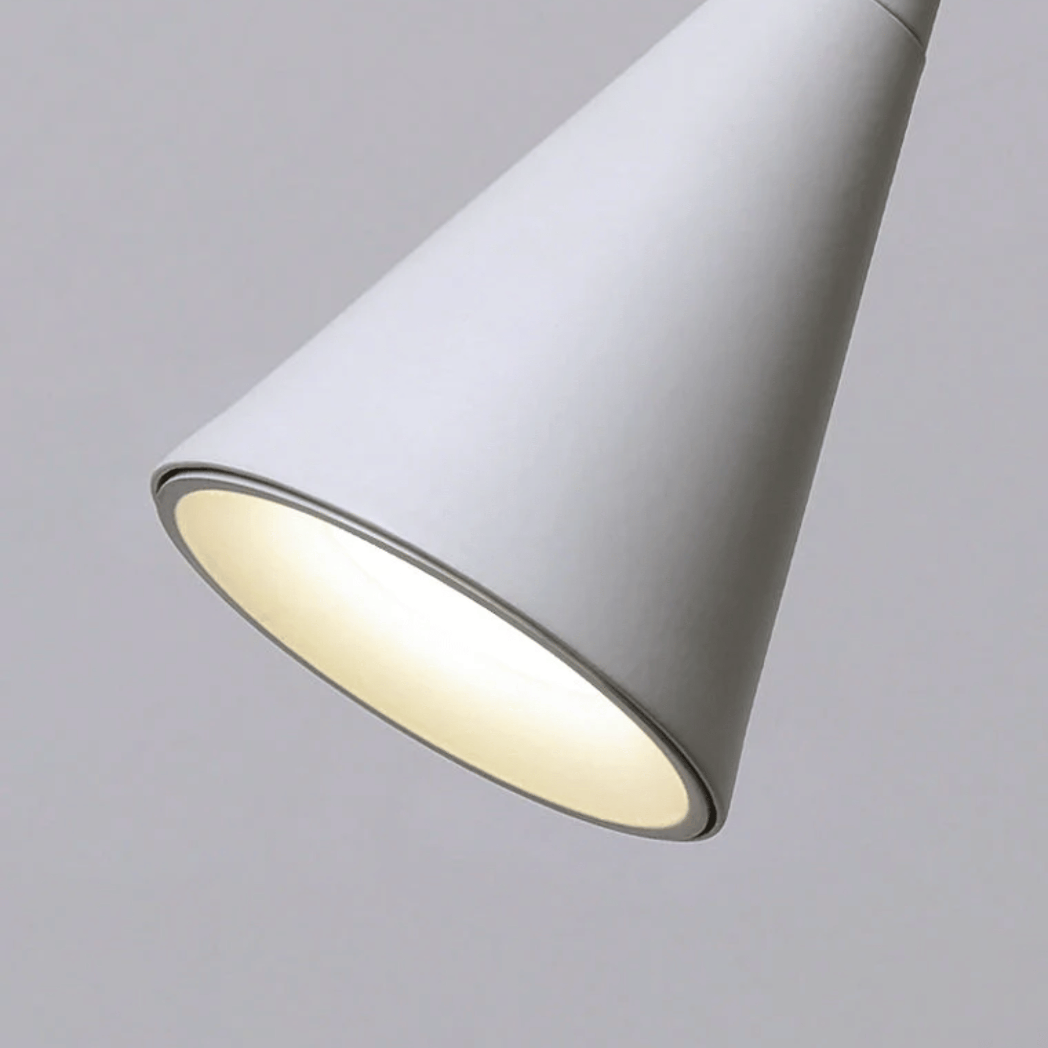 Triven Pendant Light – Modern White Cone 3-Light Hanging Fixture Dining Room Kitchen Island Decorative Lighting