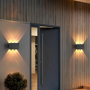 Adjustable Solar LED Outdoor Wall Light – Waterproof Up Down Exterior Fixture