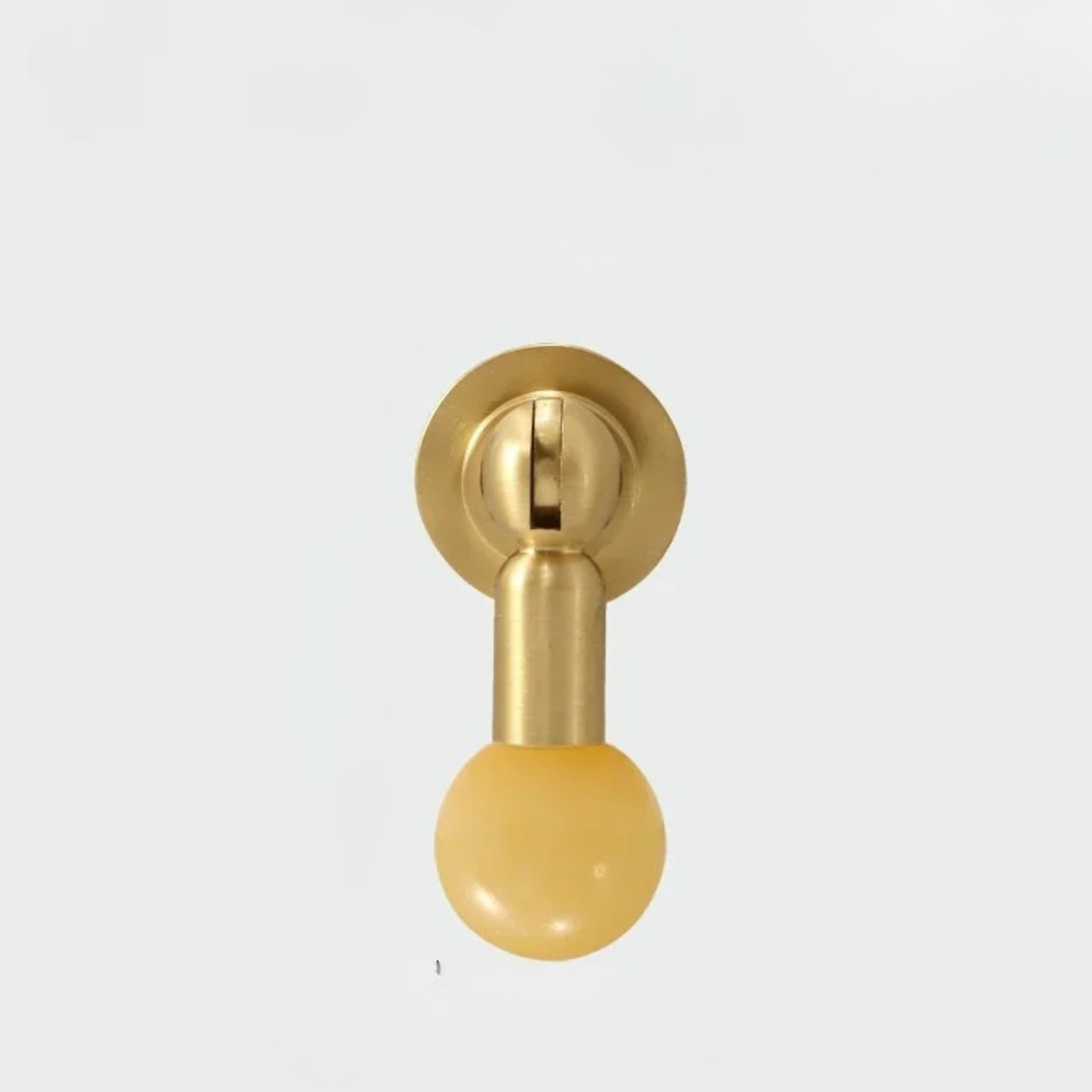 Meridio Sphere Cabinet Knob – Brass Wood Ball Hardware Drawer Pull Kitchen Bathroom Furniture Handles