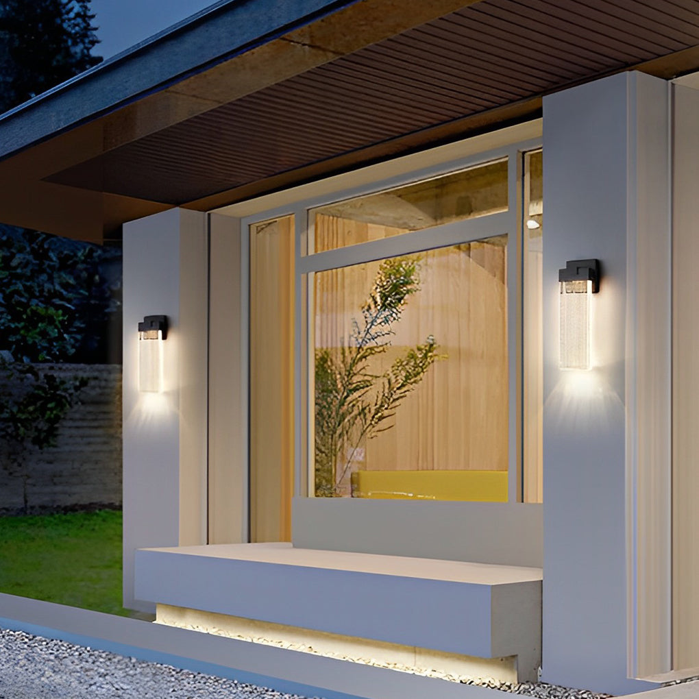 Crystal Bubble LED Outdoor Wall Light – Waterproof Modern Exterior Sconce