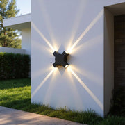 Cross Beam LED Outdoor Wall Light – Waterproof Modern Facade Lighting