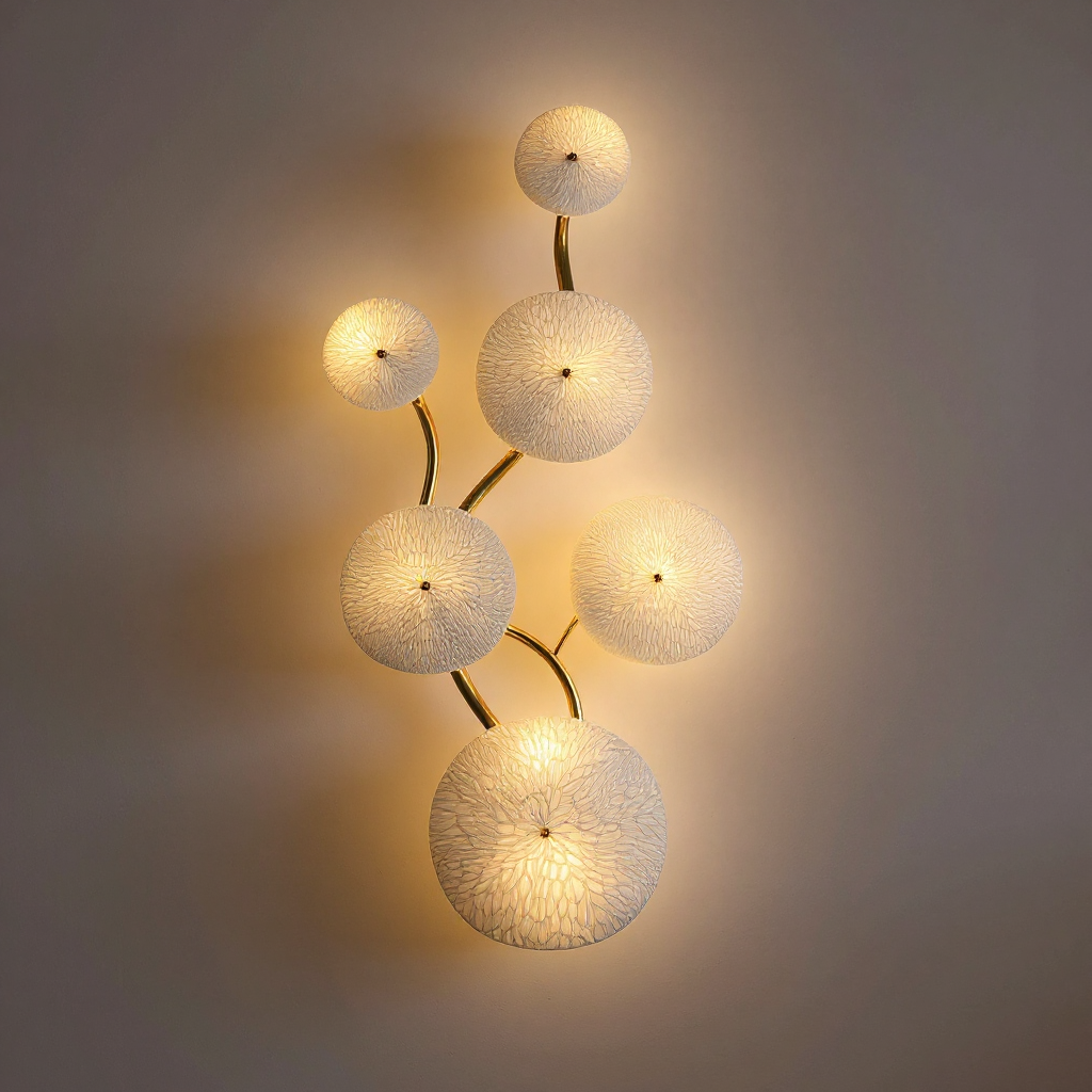 Lotara Petal Wall Lamp – Ceramic Decorative Wall Lighting Fixture