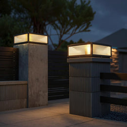 Modern Solar Post Cap Light – Waterproof Outdoor Fence & Pillar Fixture