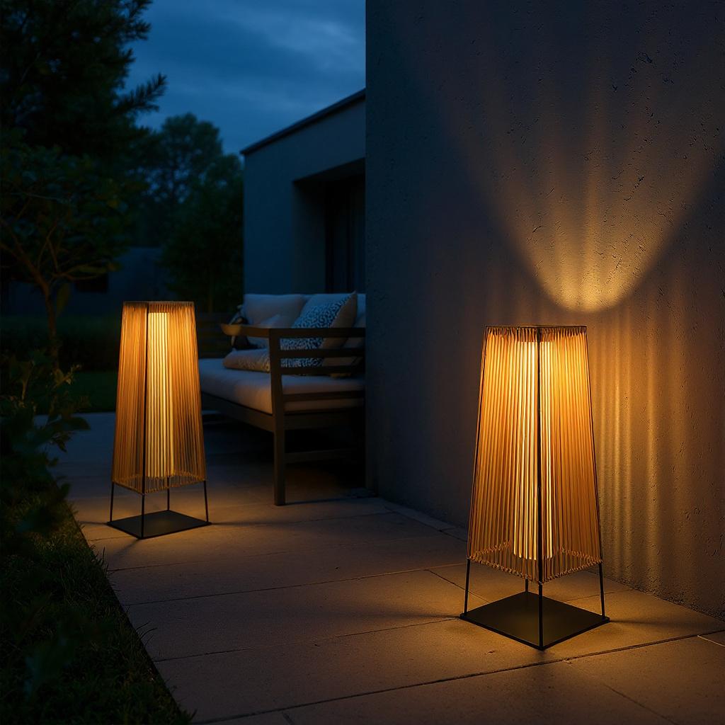 Nordic Solar Outdoor Floor Lamp – Weatherproof LED Patio and Garden Light