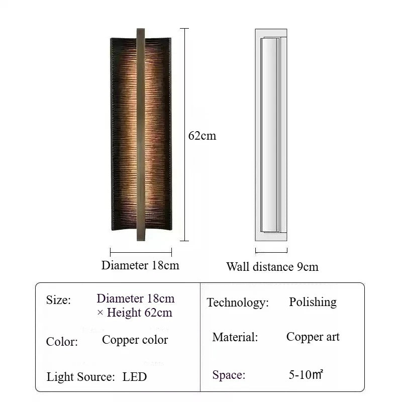 Vika Wall LampLumis Ridge Wall Sconce – Textured Metal Indoor Decorative Lighting Modern Vertical Design