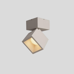 Modern Adjustable Cube LED Ceiling Light – Semi-Flush Rotatable Aluminium Fixture