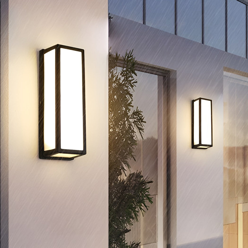 Modern LED Outdoor Wall Light – Waterproof Exterior Sconce with Motion Sensor