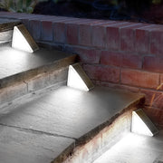 TriEdge Solar Step Lights – Waterproof LED Outdoor Stair and Wall Fixtures