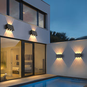 Adjustable Solar LED Outdoor Wall Light – Waterproof Up Down Exterior Fixture