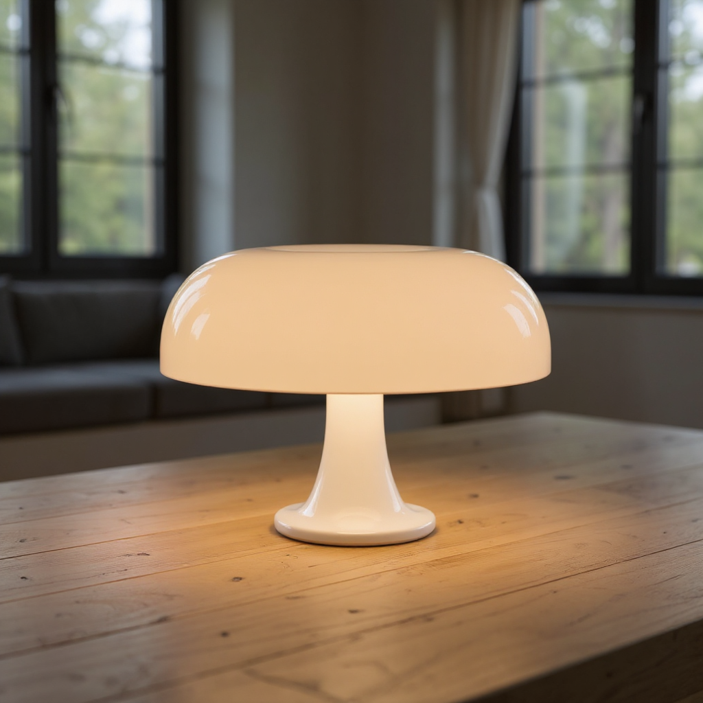 Milo Dome Table Lamp – LED Modern Mushroom Style Table Lighting Fixture