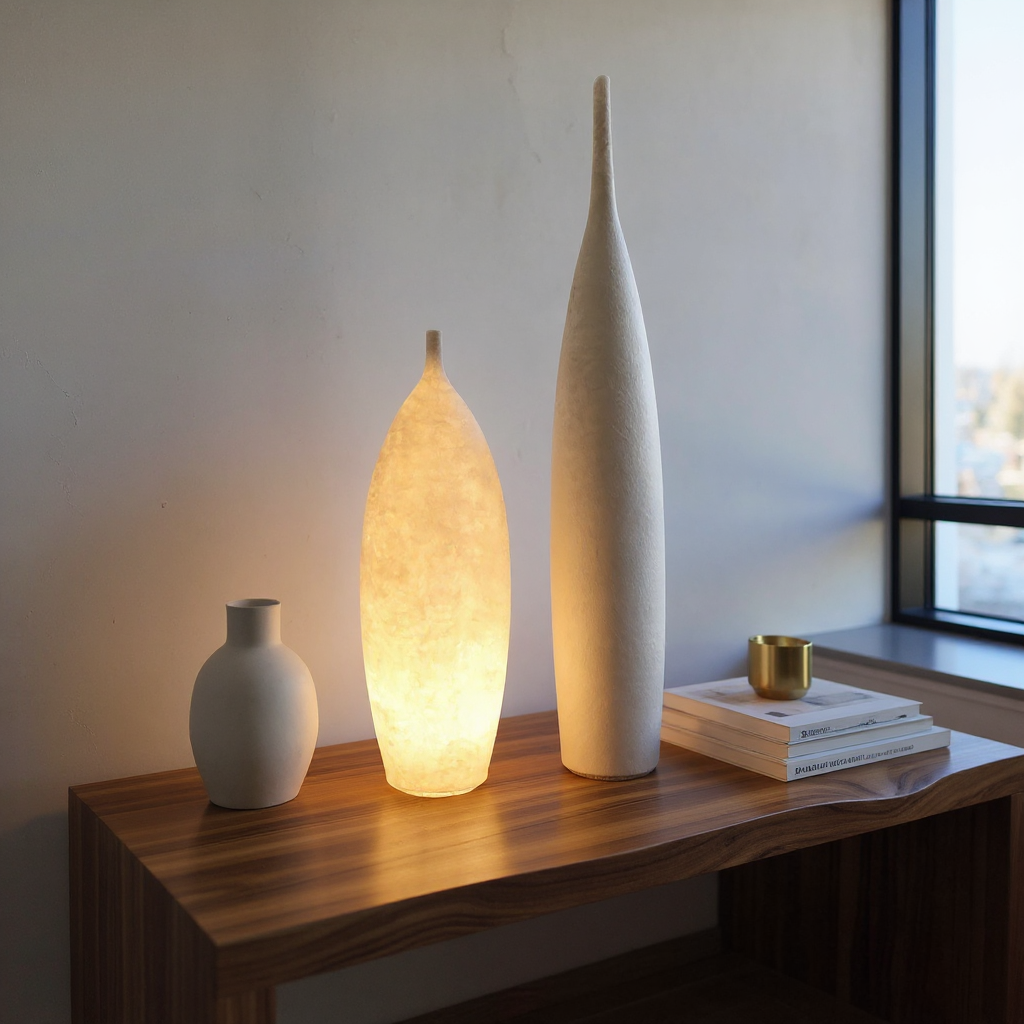 Lunor Dome Uplight Floor Lamp – LED Resin Uplight Floor Lighting Fixture