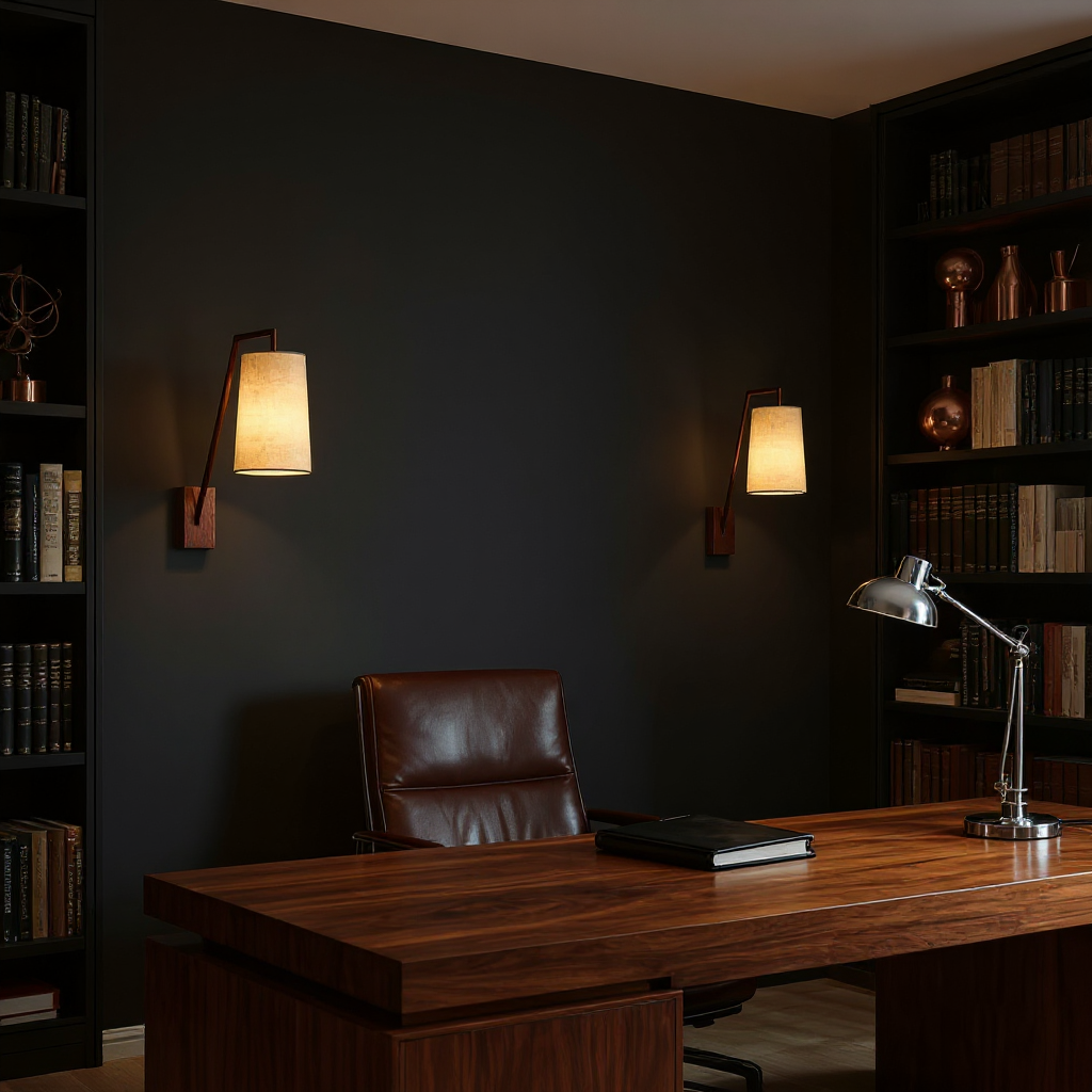 Arden Linen Arm Wall Lamp – Fabric Shade Interior Wall Lamp Fixture