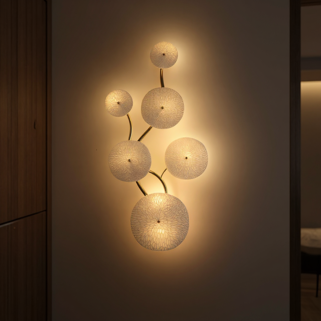 Lotara Petal Wall Lamp – Ceramic Decorative Wall Lighting Fixture
